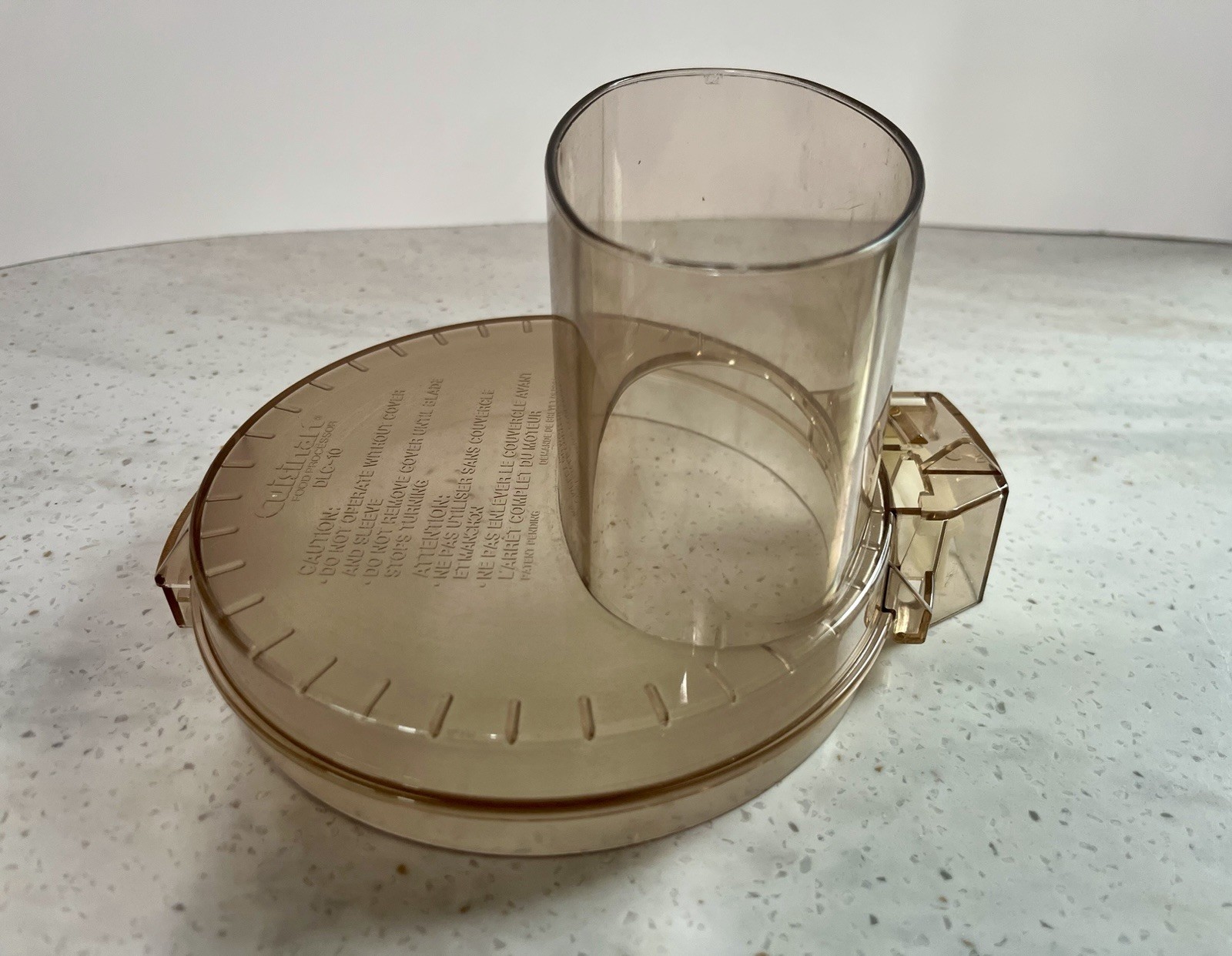 Cuisinart DLC-10E Food Processor Lid Cover Amber Replacement OEM Made in USA
