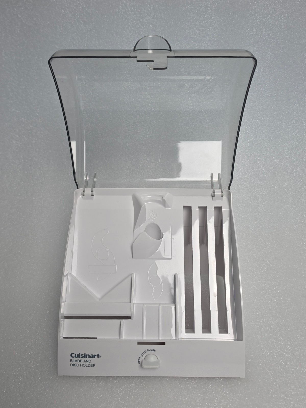 Cuisinart BDH-2 Blade & Disc Holder Storage Case for Food Processor White