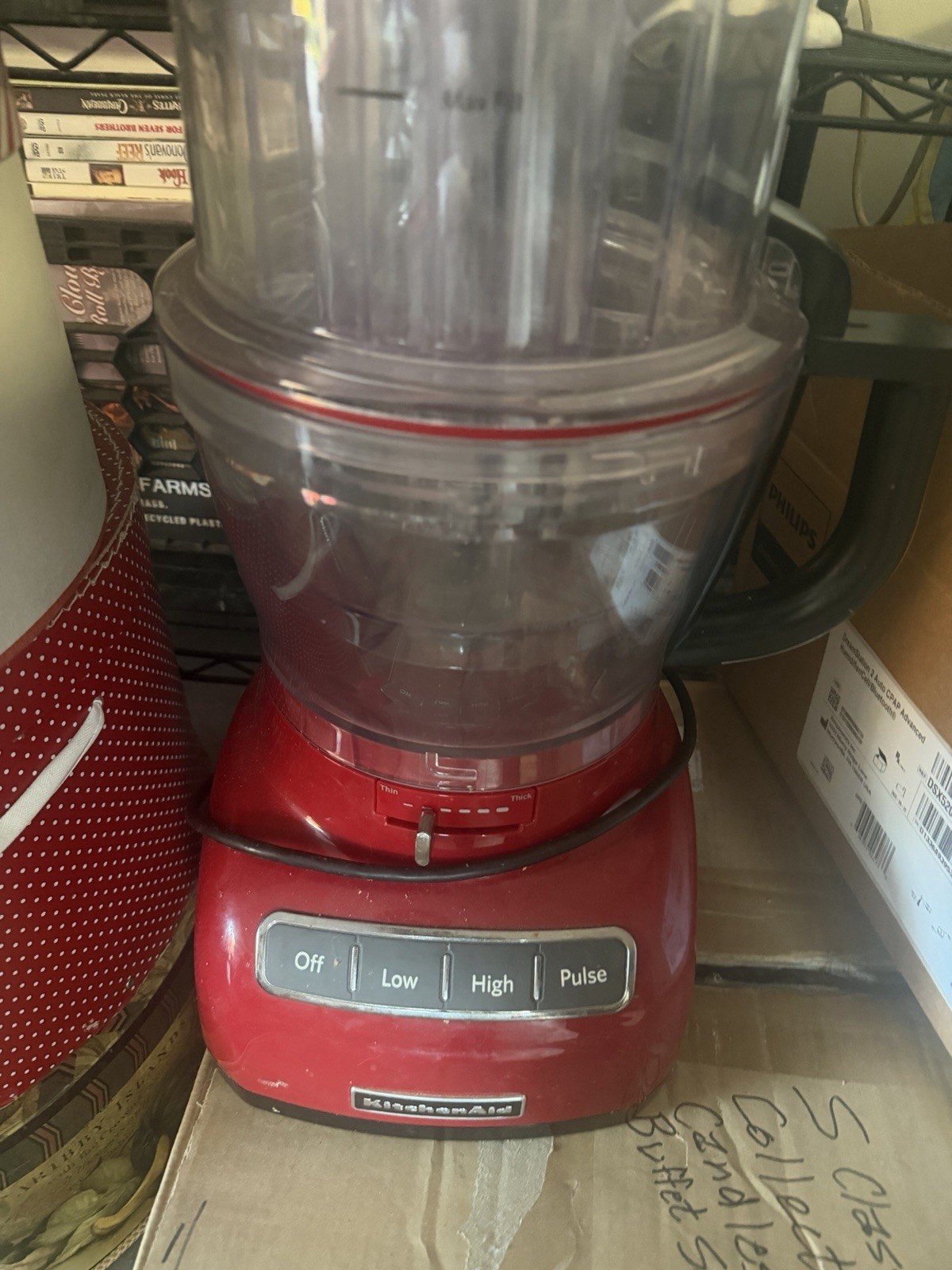 KitchenAid 5kfp1644 Food Processor Red 3 Blades 3 Speeds Multifunctional