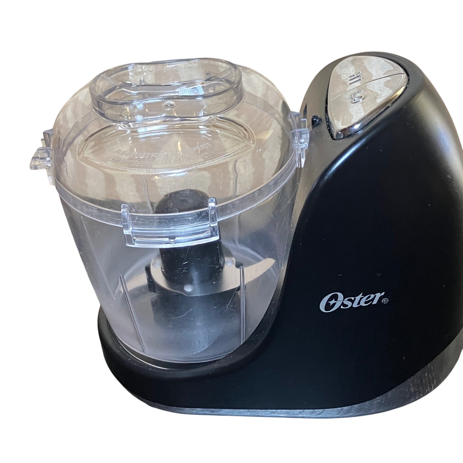 Oster 3 Cup Mini Food Chopper Black 2-Speed Small Food Processor Pulse Function