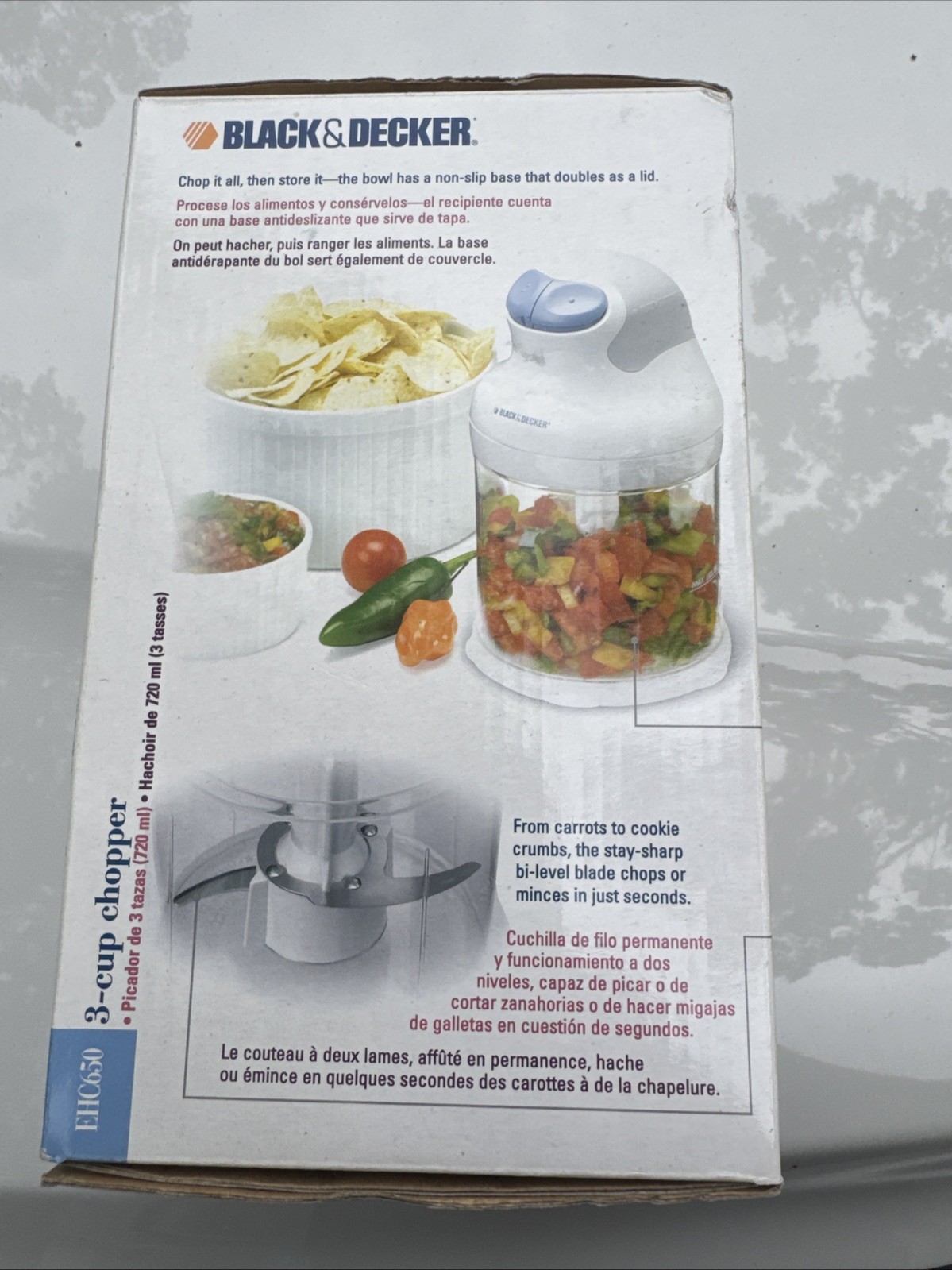 New Black & Decker Ergo 3 Cup Deluxe Chopper Model #EHC650