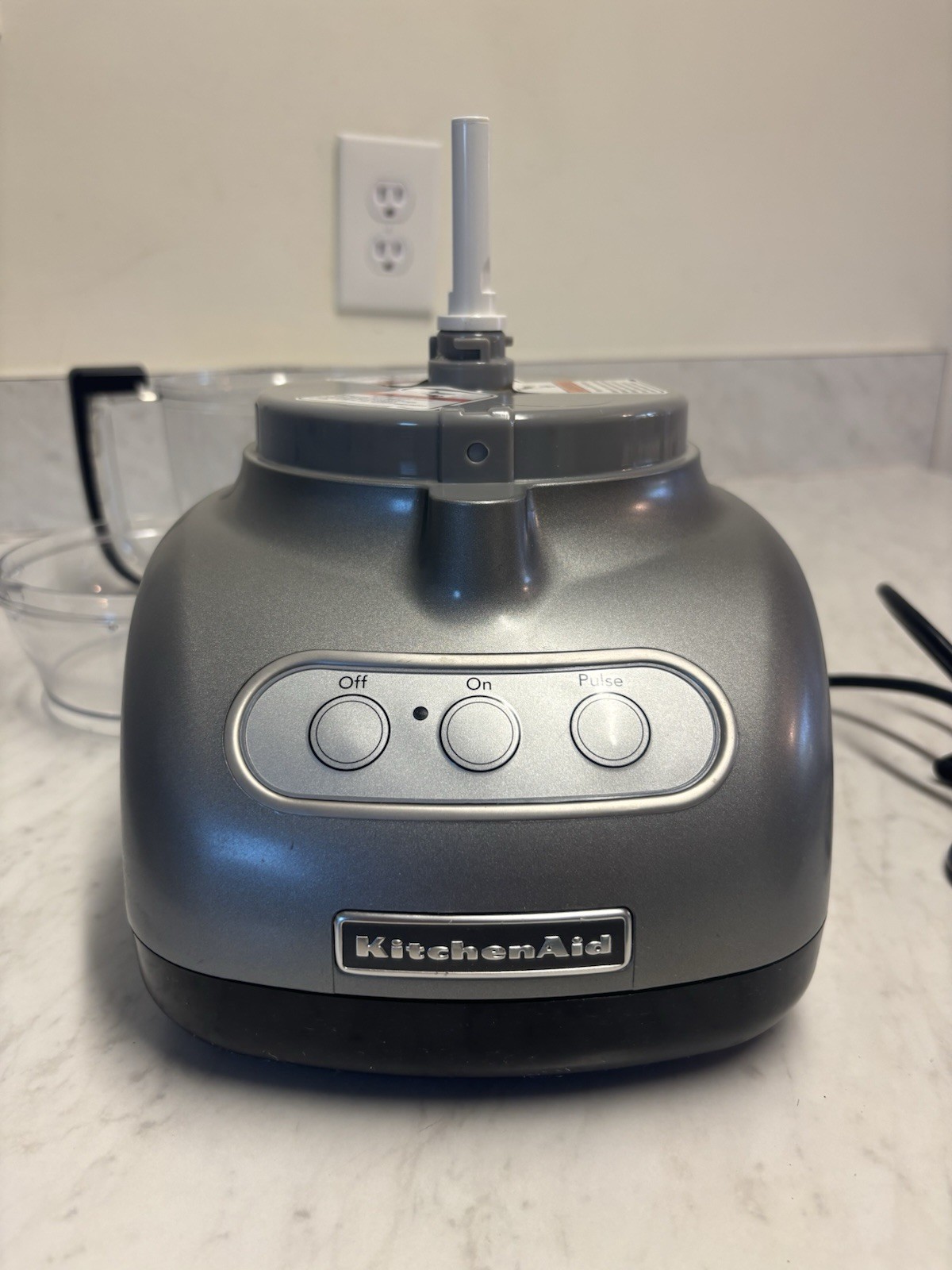Working KitchenAid Silver KFP0711Cu0 7 Cup Food Processor TESTED WORKS
