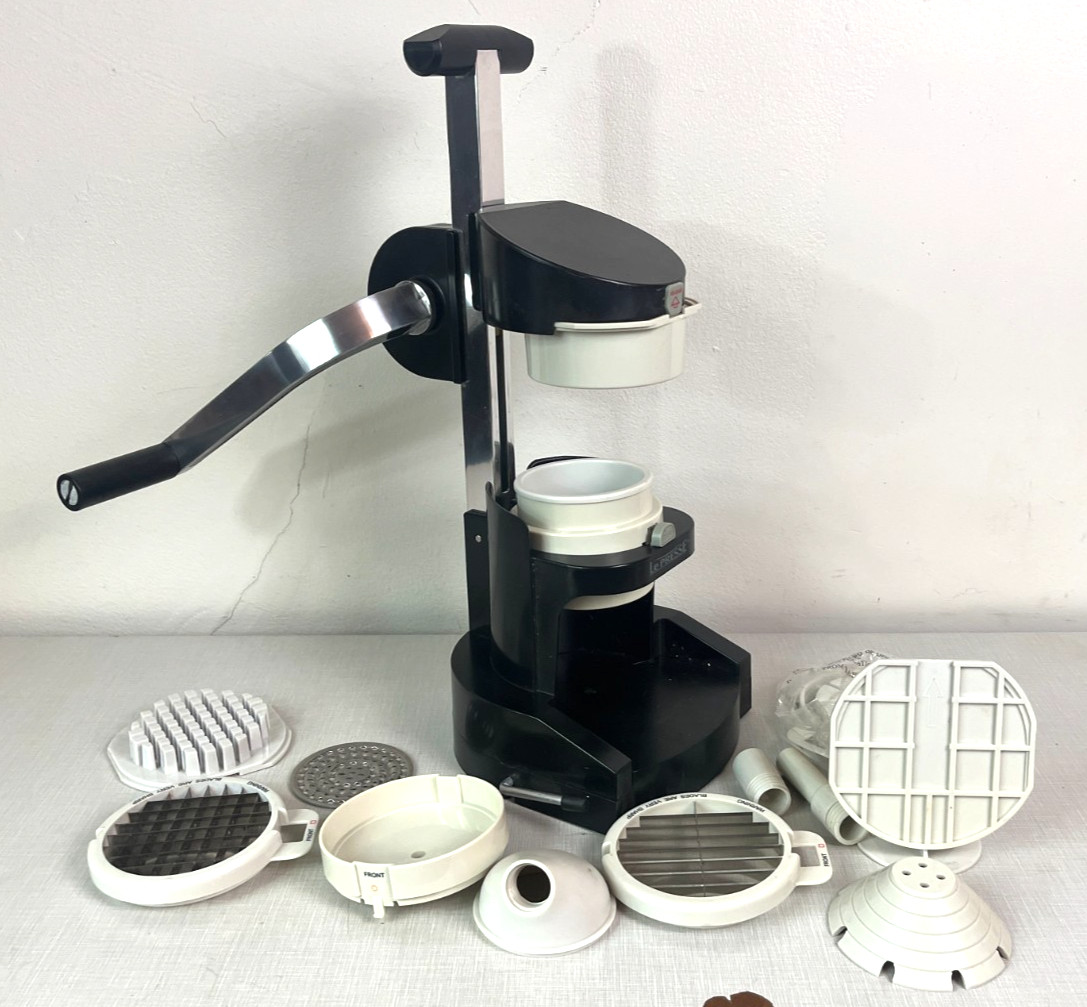 Le Presse Gourmet Food Styler Slicer 8 in 1 Food Processor Prep Attachments