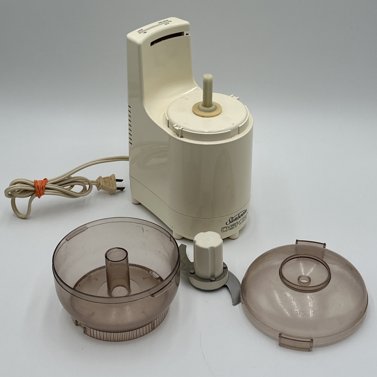 Sunbeam Oskar 14081 Food Processor Chopper Vintage Made in France Tested Working