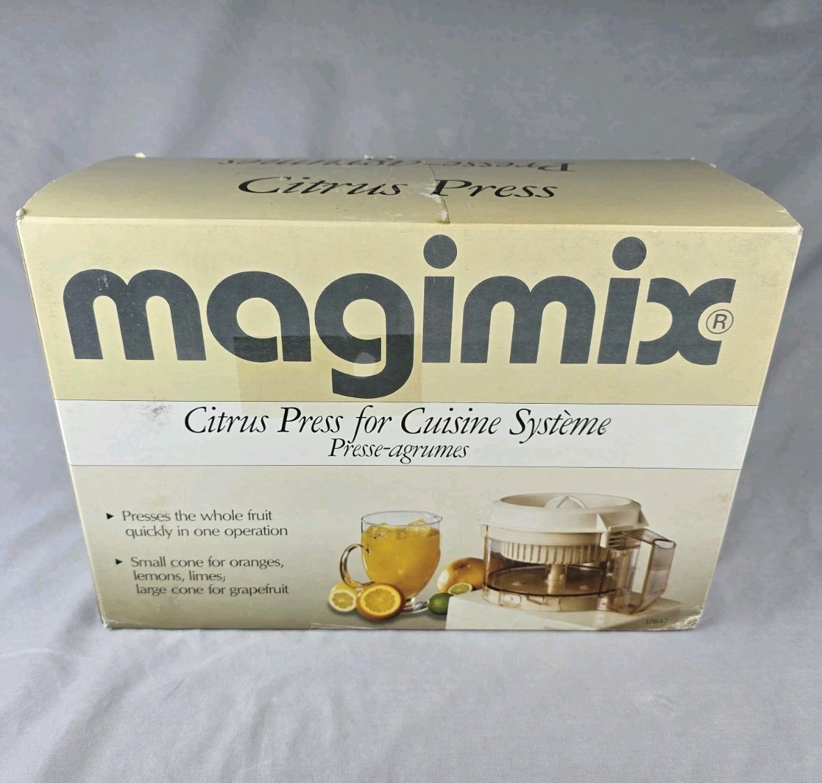 Vintage Magimix Citrus Press for Cuisine System Food Processor Attachment NOS