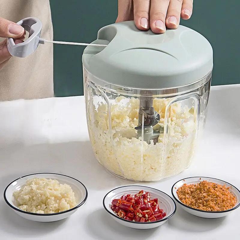 Versatile Kitchen Tool – 500/900ml Manual Mincer & Chopper