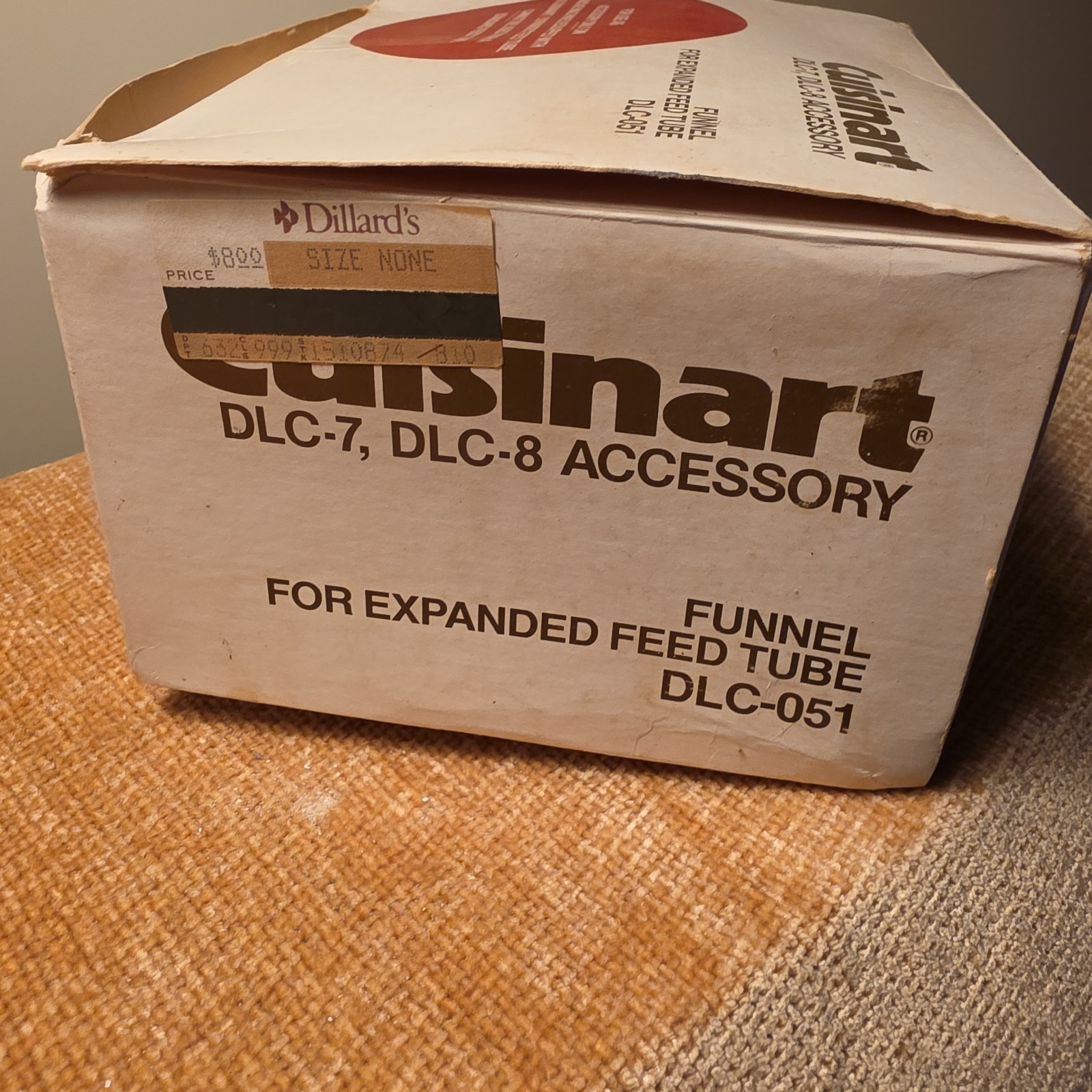 Cuisinart DLC-7 DLC-8 Processor Accessory FUNNEL FOR EXPANDED FEED TUBE DLC-051