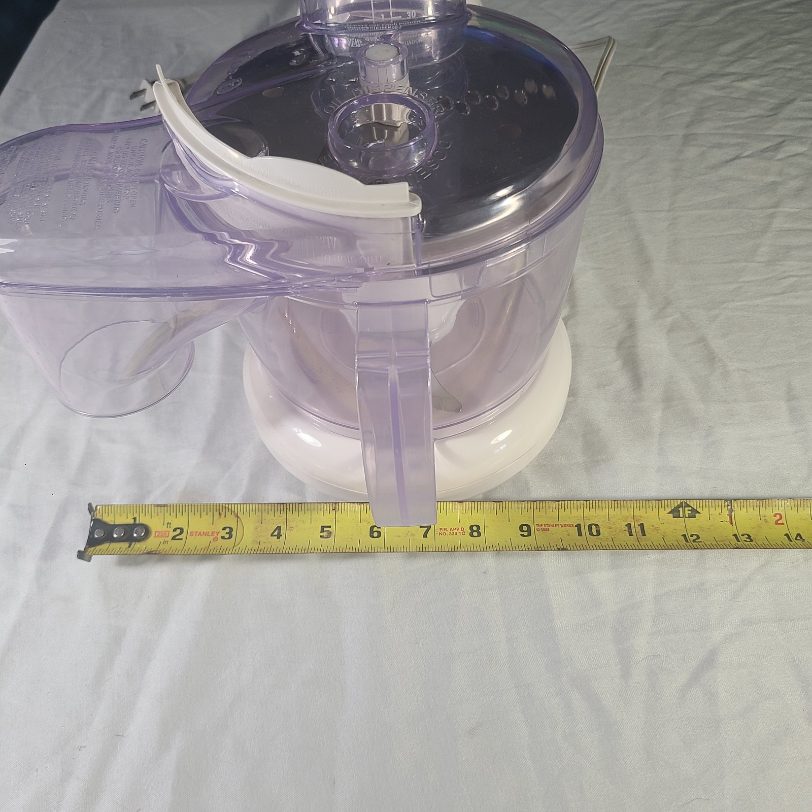 Hamilton Beach Food Processor Model 70550R 120V~60Hz 350W Max.