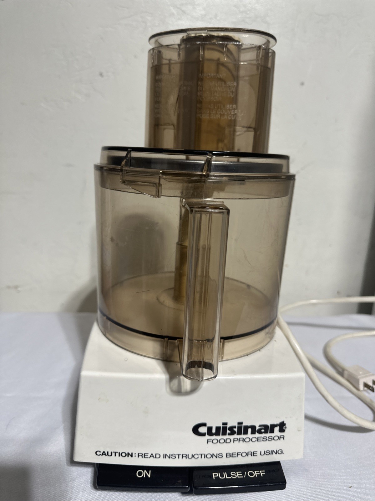 Vintage Cuisinart Food Processor Model DLC-7 Pro 14 Cup Made In Japan