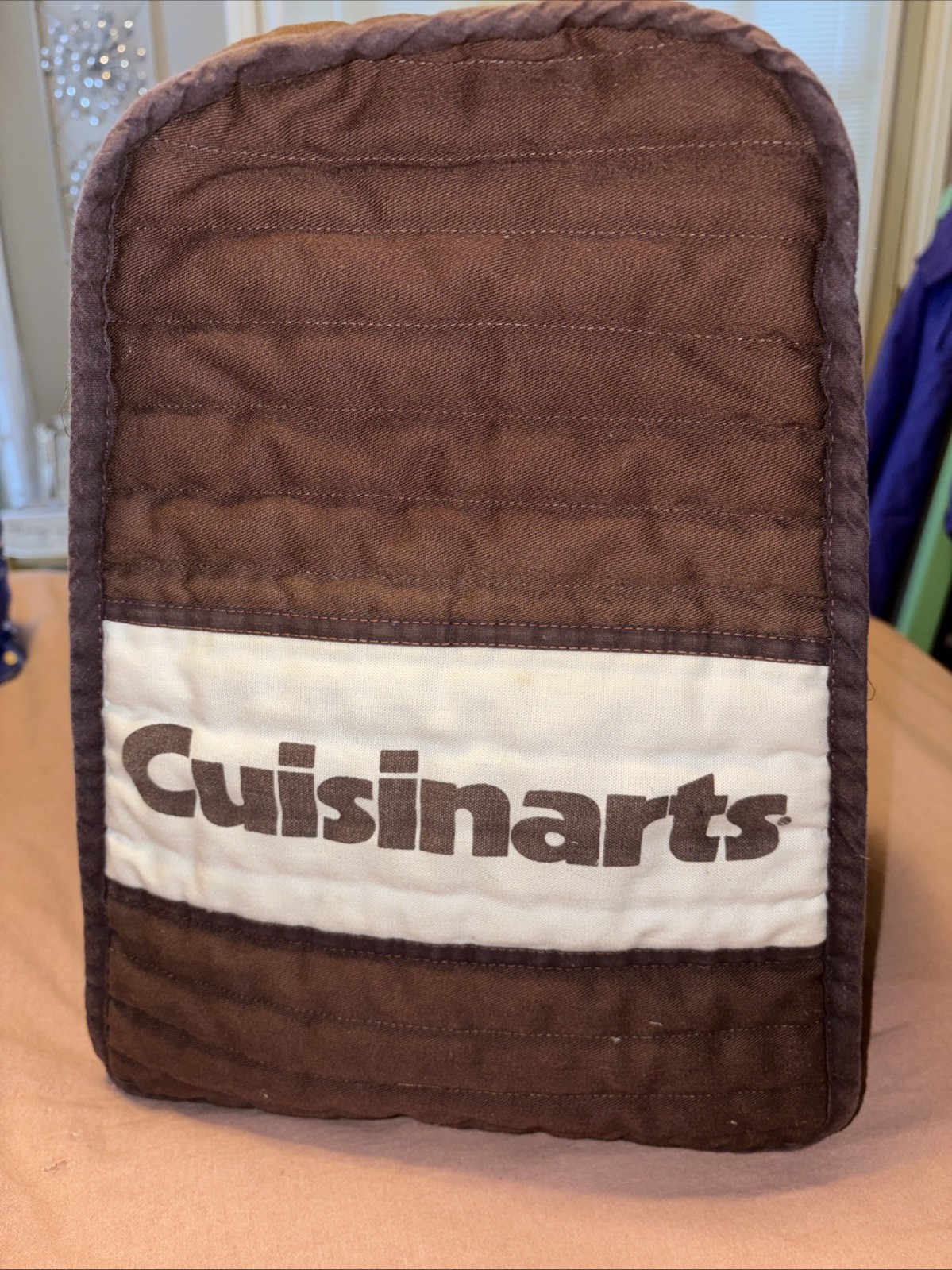 Vtg Cuisinart Food Processor Quilted Fabric Cover Fits DLC-8 or DLC-7 RN 54777