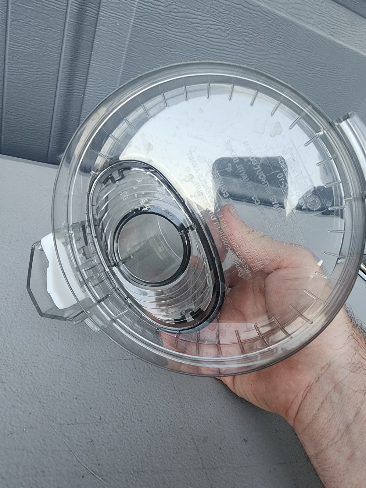Cuisinart DLC-10 Food Processor Lid & Chute Parts DLC-117BGTX DLC-118BGTX