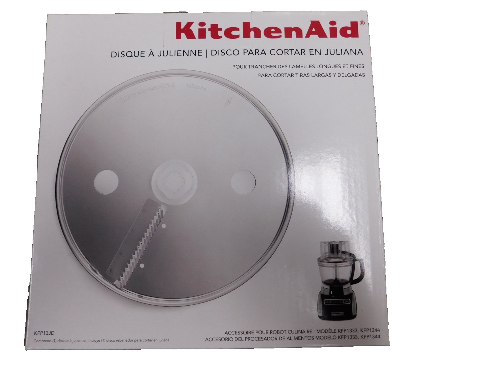KitchenAid KFP13JD Steel Julienne Disc Blade-for Slicing Long Thin Strips