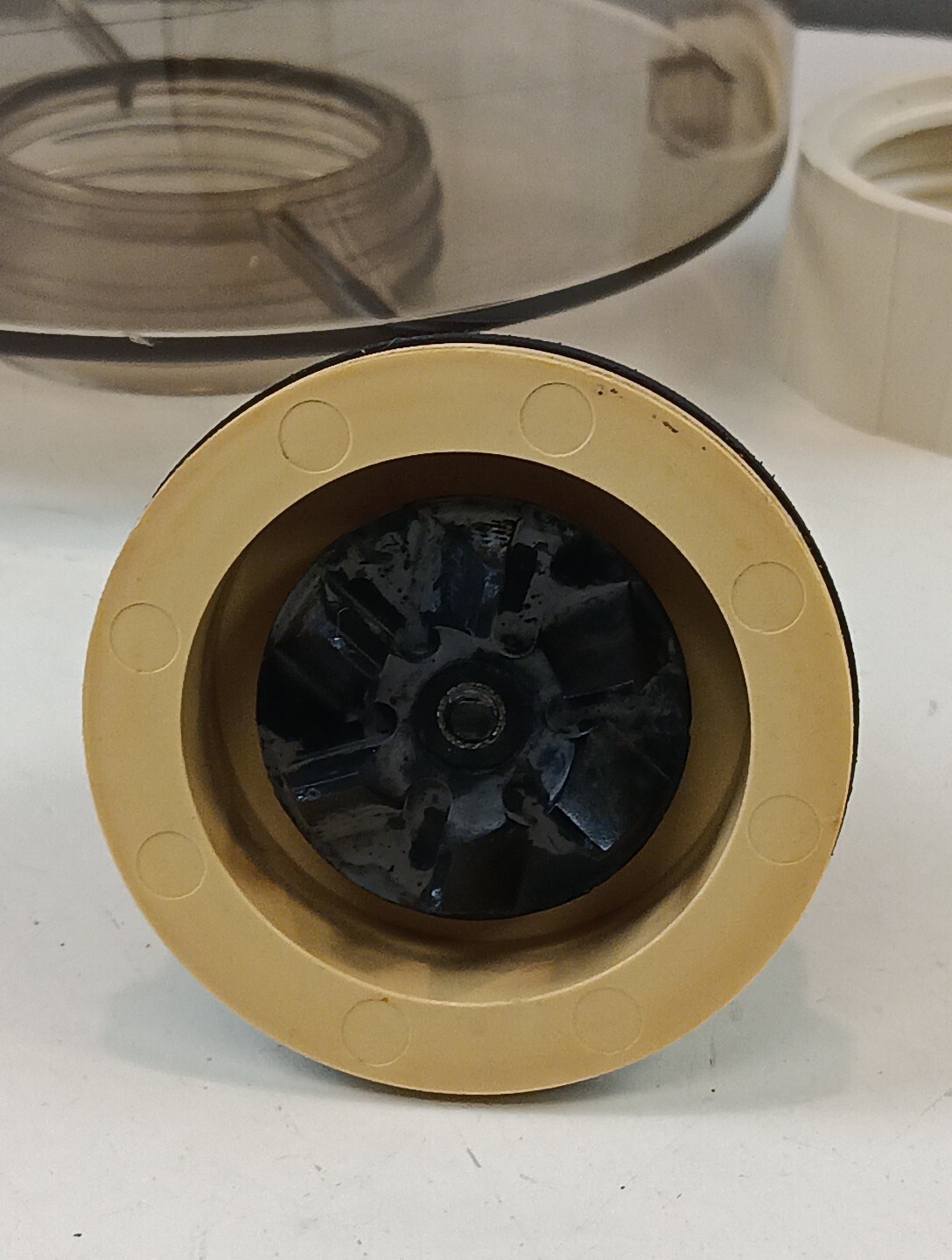 GE Food Processor Replacement Parts – Work Bowl Lid Stem Shaft Nut Plunger 420A