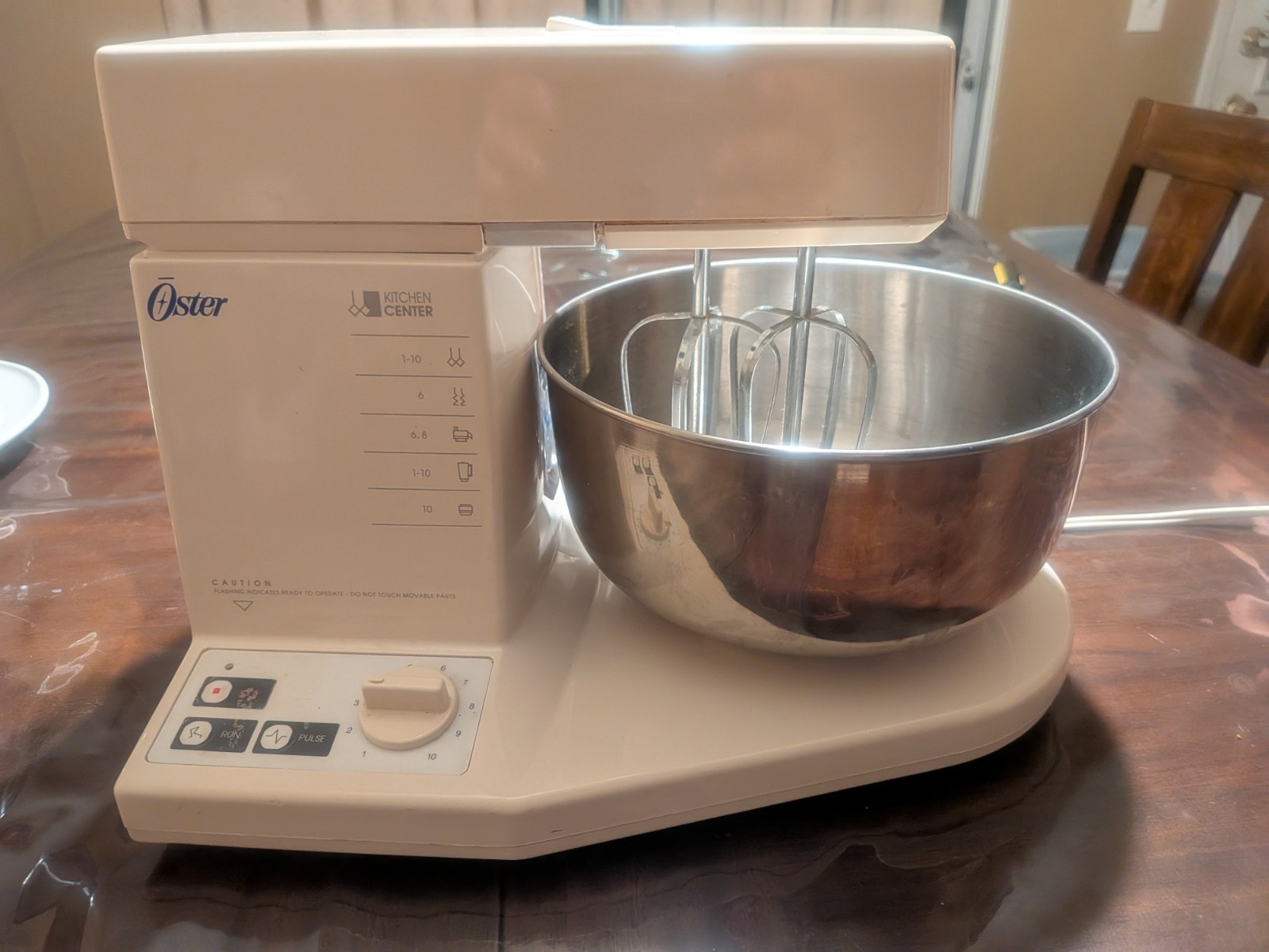 Oster Designer Kitchen Center Mixer Doughmaker Food Processor 5550-08A Working!