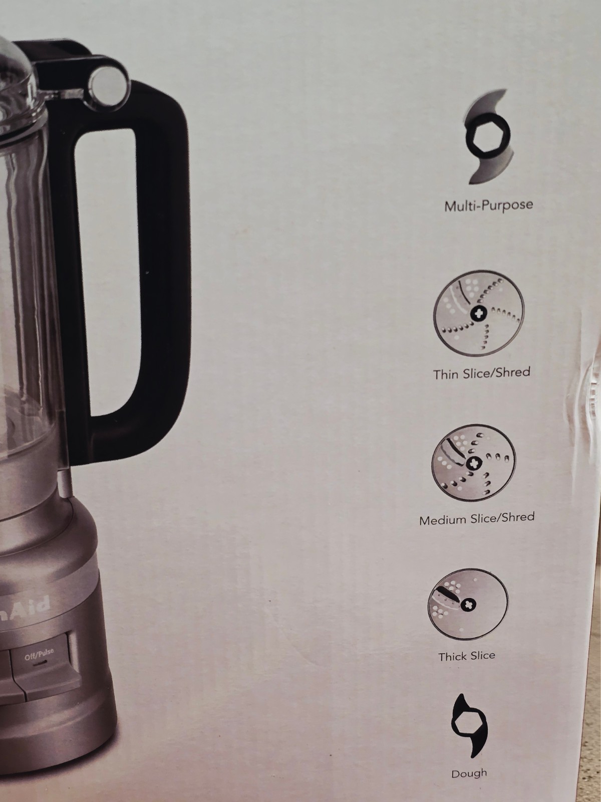 KitchenAid 9 Cup Food Processor All Attachments KFP0919CU Tested New Open Box