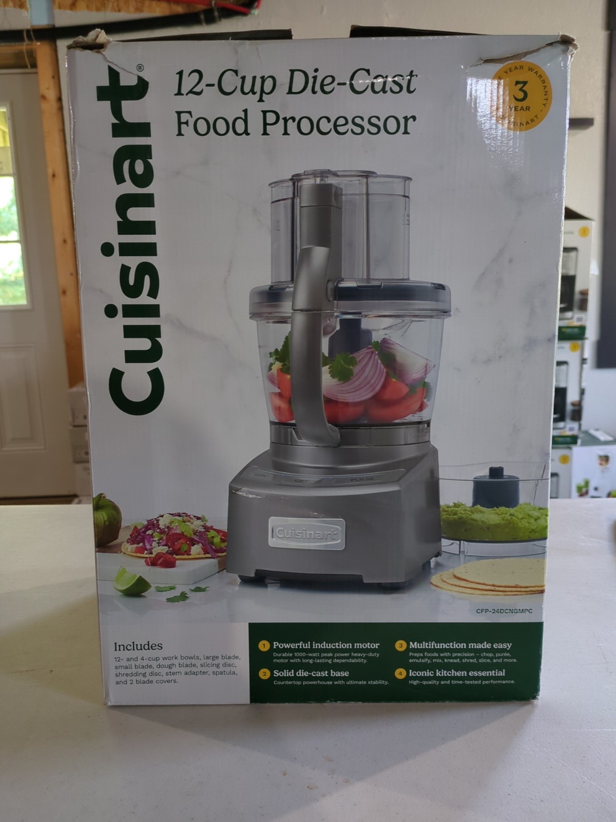 Cuisinart CFP-24DCNGMPC 12-Cup Die-Cast Food Processor Pre-owned Tested