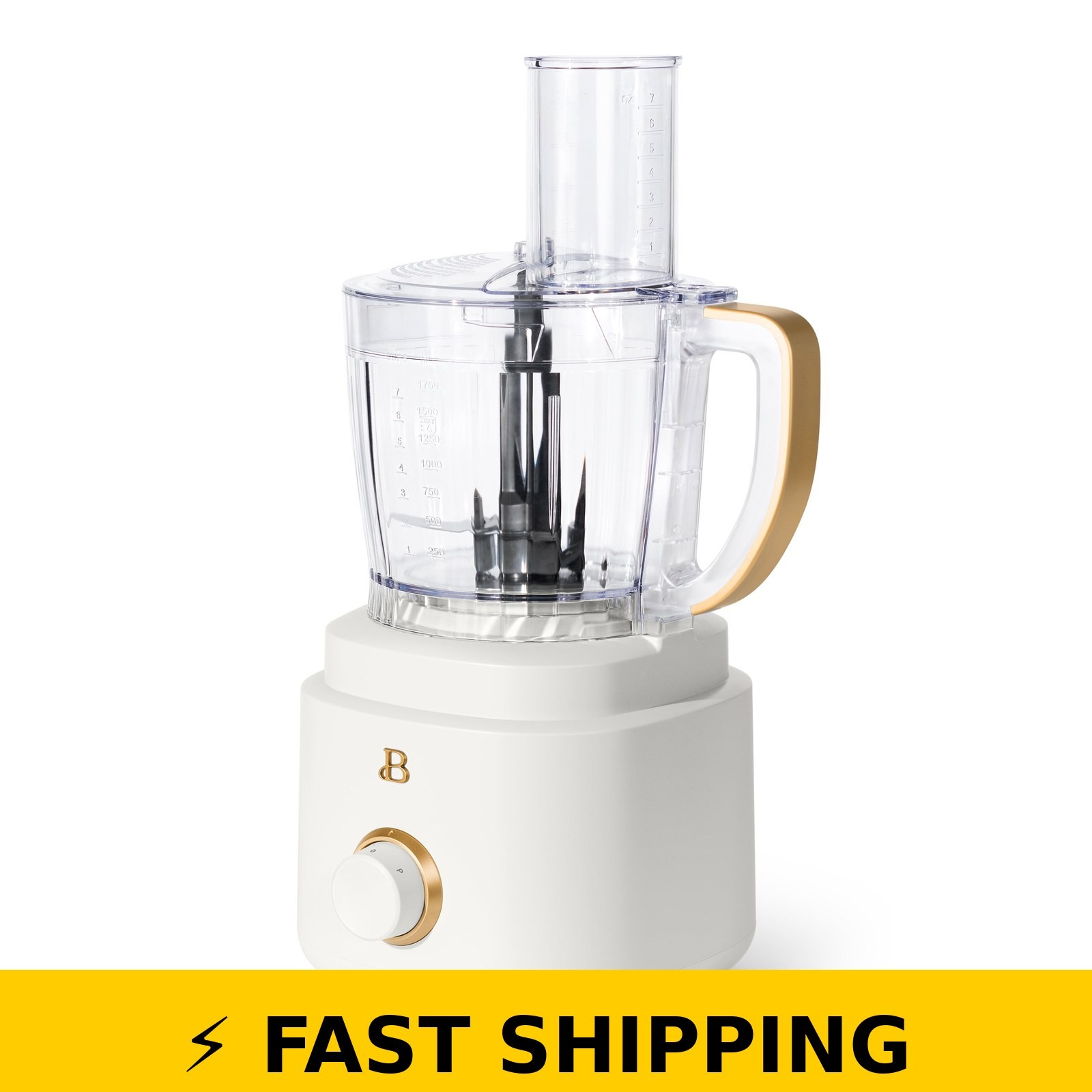 Beautiful Food Processor 10-Cup White Icing by Drew Barrymore