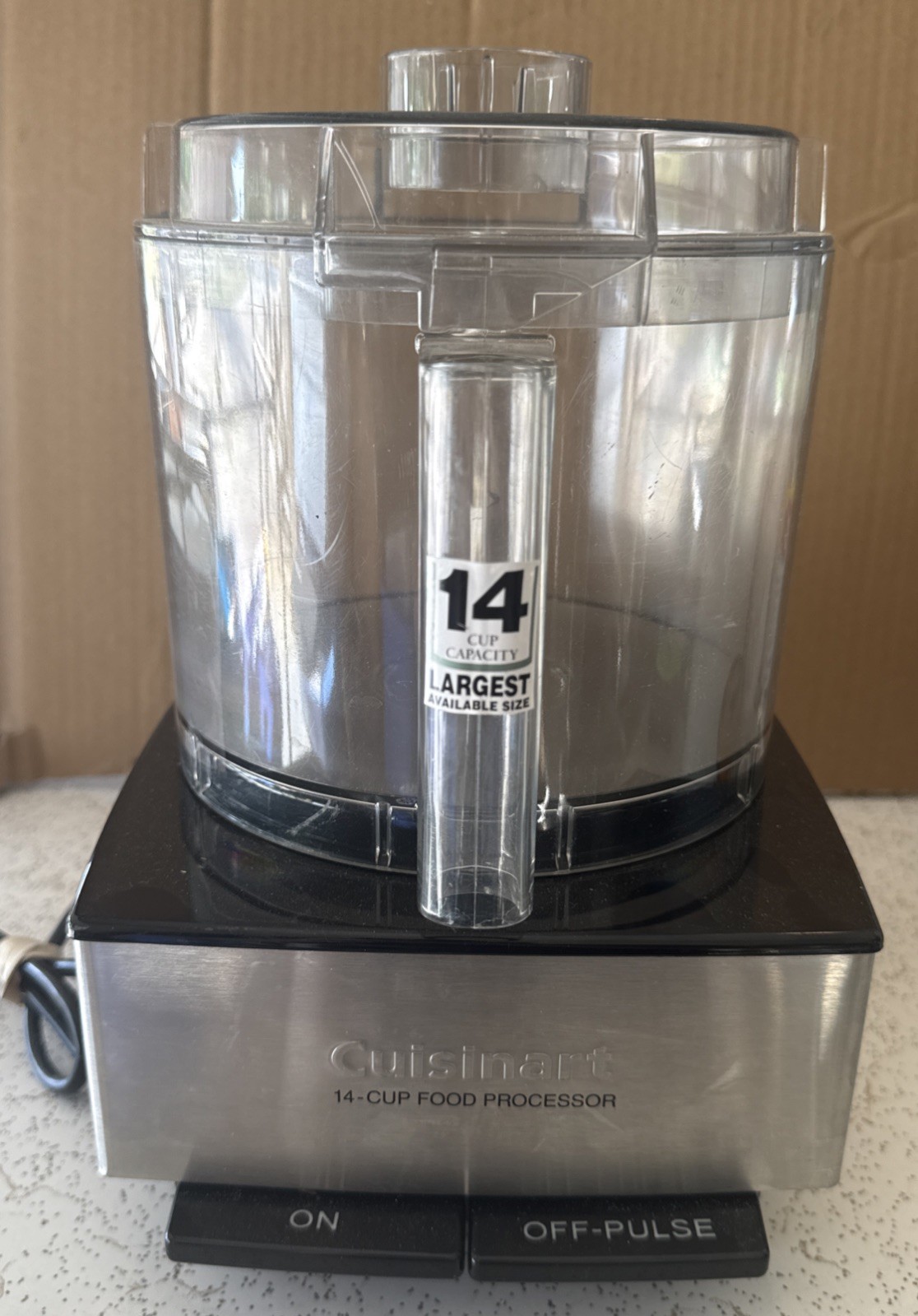 Cuisinart Custom 14 Cup Food Processor DFP-14BCN Brushed Chrome Tested Works