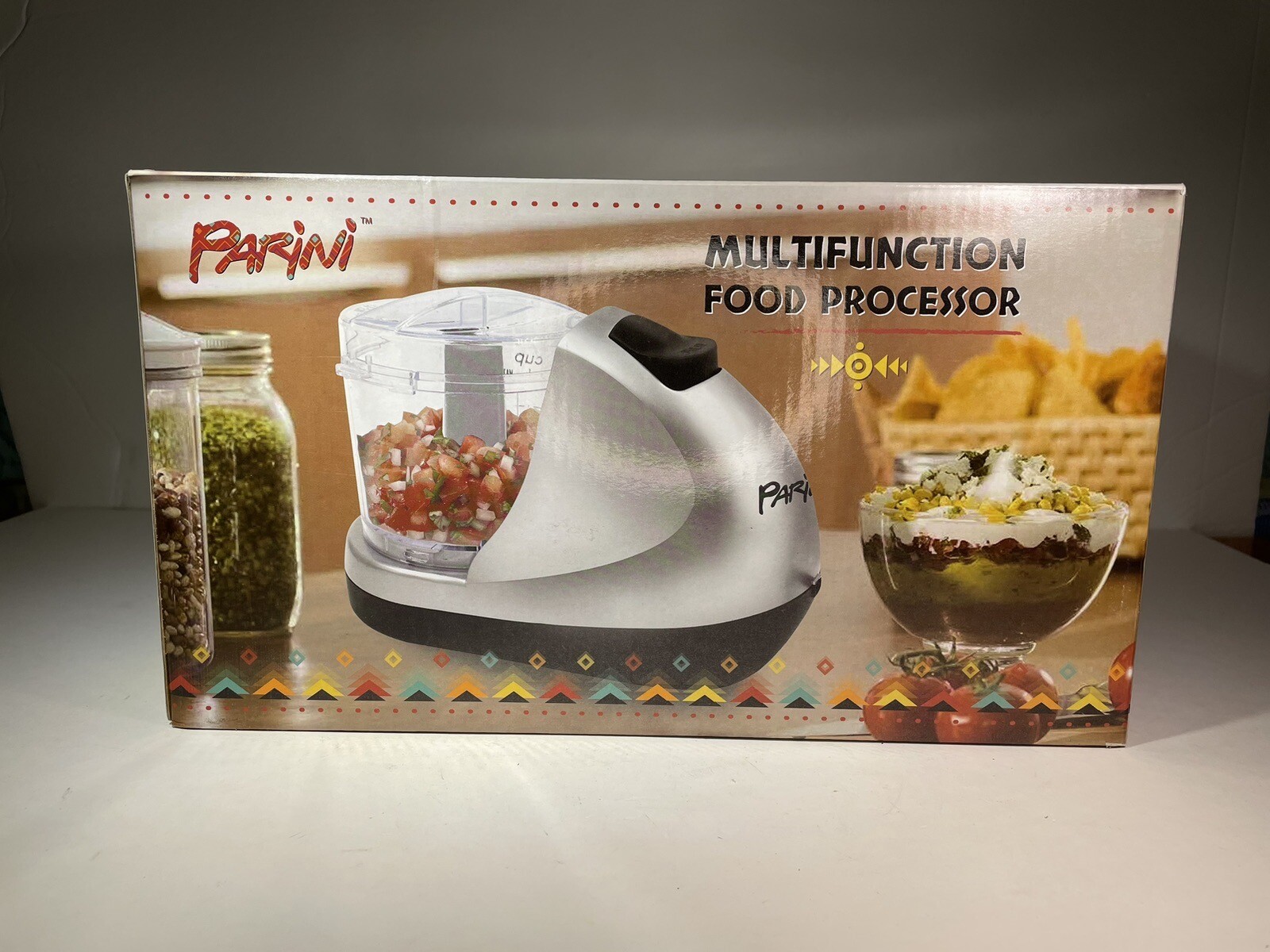Parini Multifunction Food Processor/Blender NDJ-208 CHOPS/DICES/SHREDS NOB