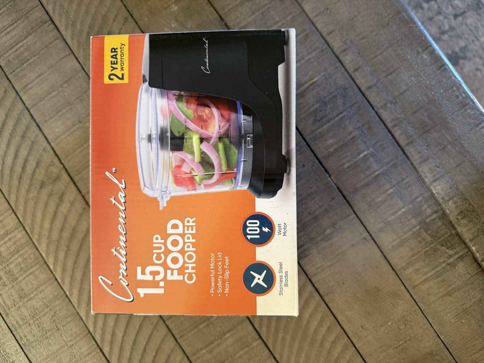 Continental Electric Mini Food Chopper 1.5-Cup Capacity