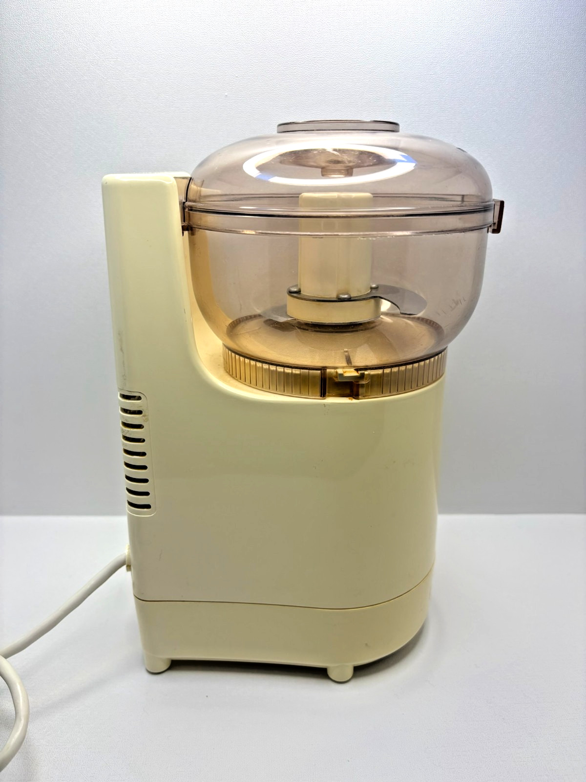 Vintage Sunbeam Oskar Chopper Food Processor Beige 14081 Tested Made in France