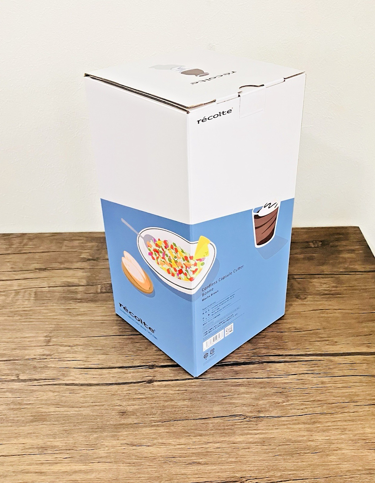 Recolte Cordless Capsule Cutter Bonne RCP-7 Mocha Brown Glass Compact