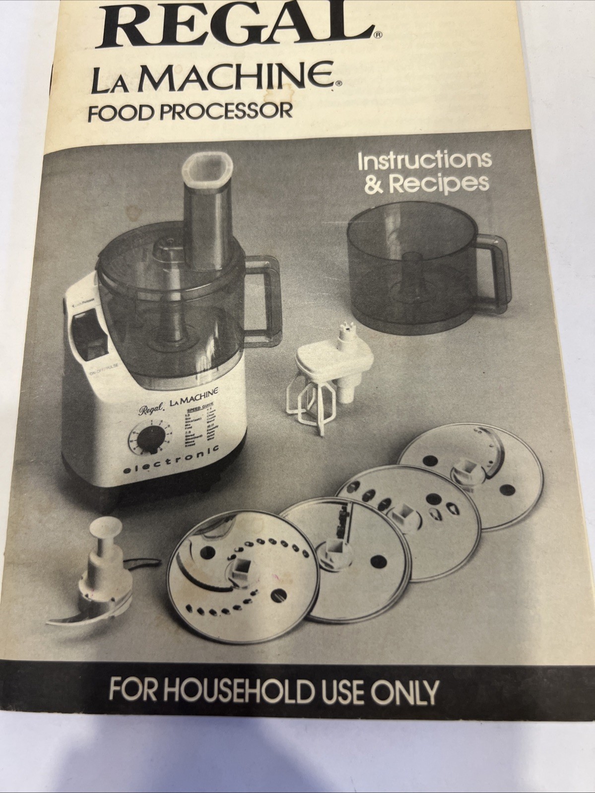 Regal Electronic Food Processor Model V663BK Black With Accessories With Box