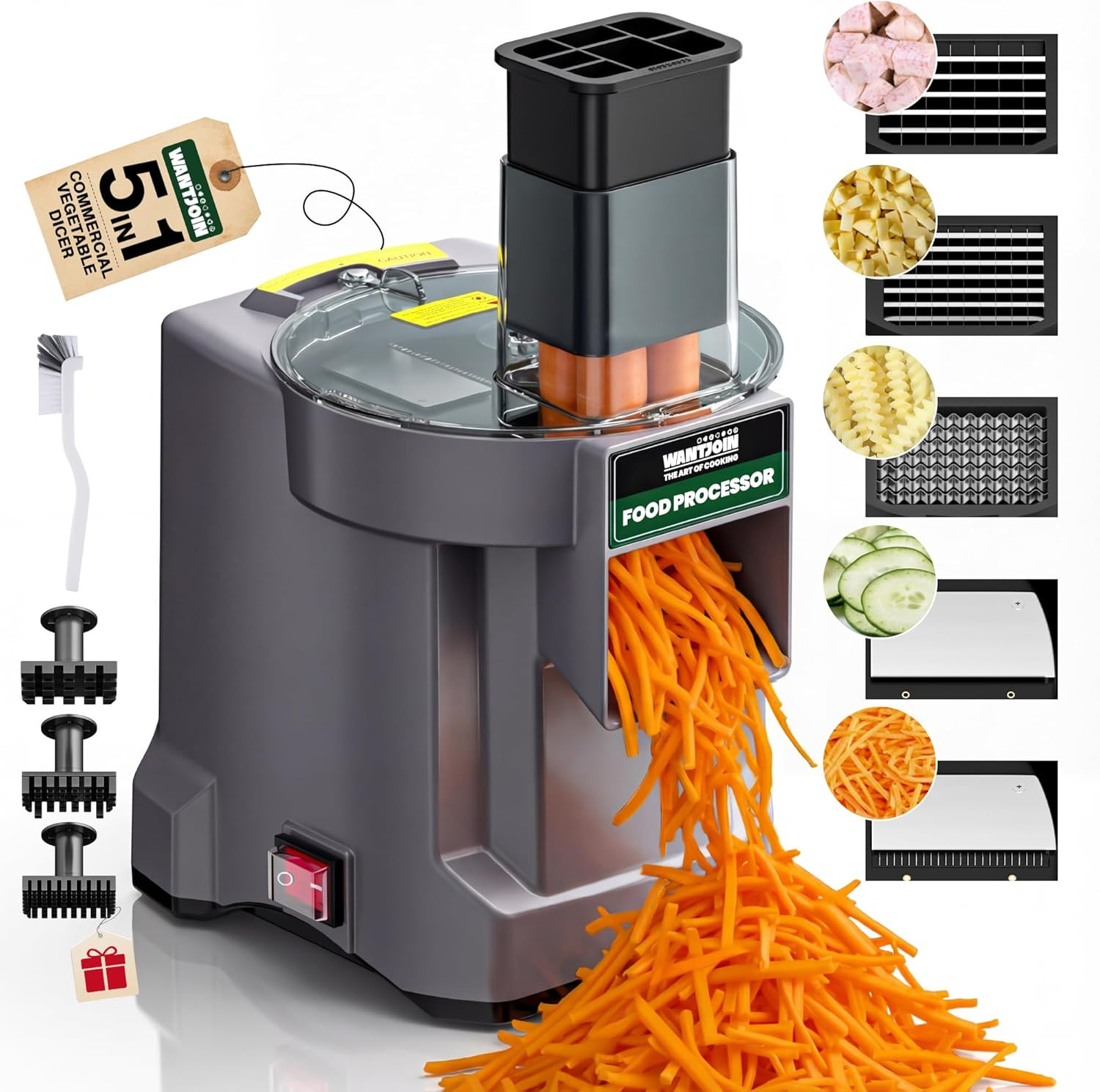 5-In-1 Electric Food Processor & Vegetable Chopper – Multifunctional Commercial