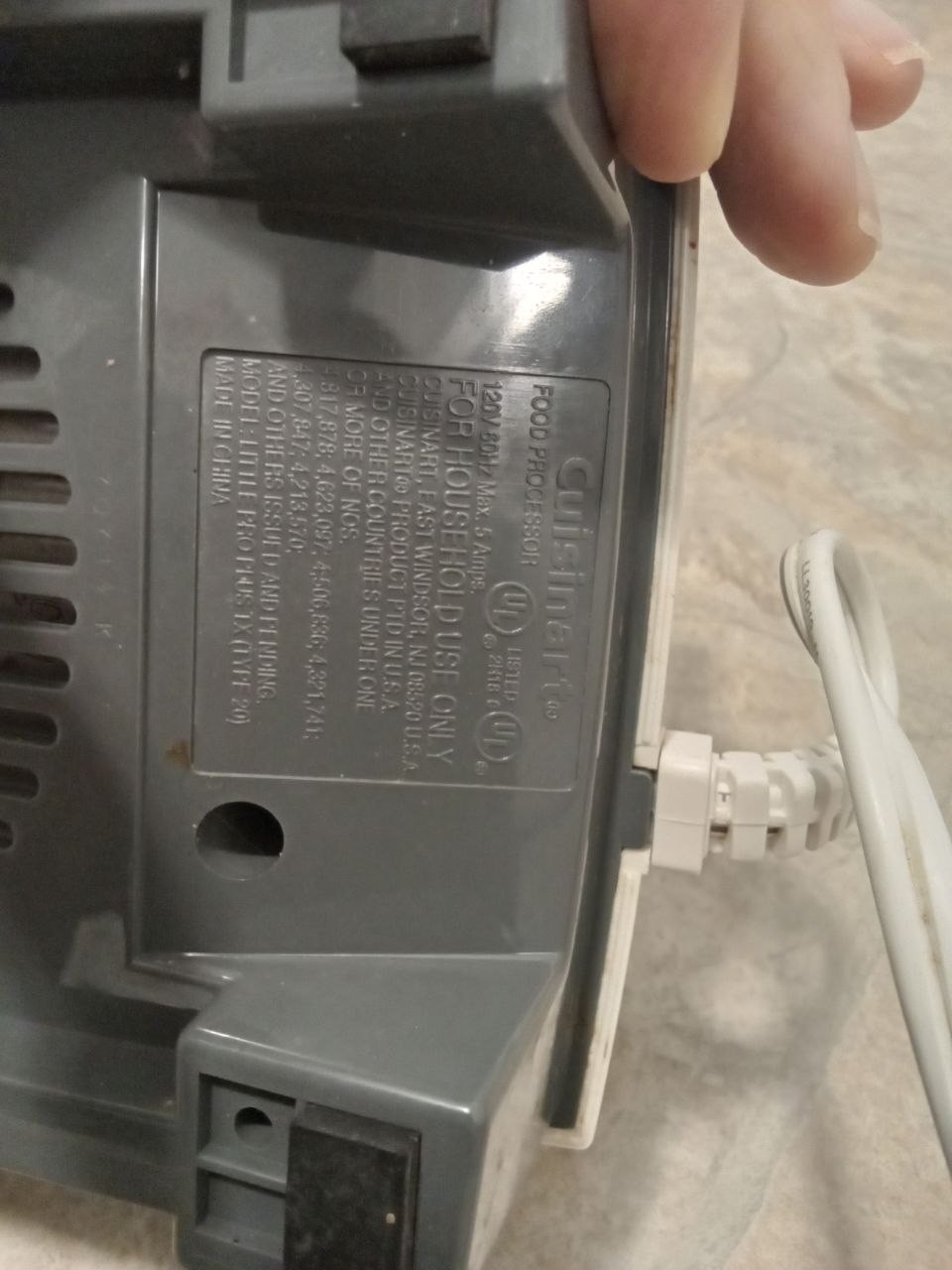 Cuisinart Little Pro Plus Food Processor Motor Unit Replacement Part DLC-505TX