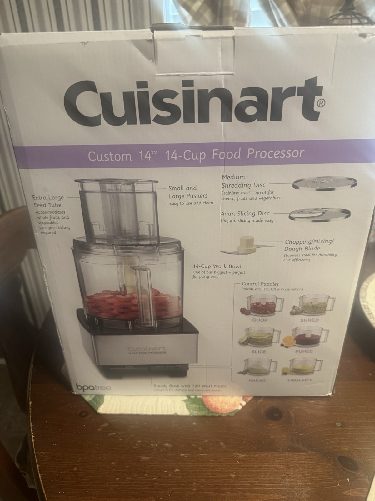 NIB & COMPLETE Cuisinart Custom 14 14-Cup Food Processor 720W DFP-14BCNY
