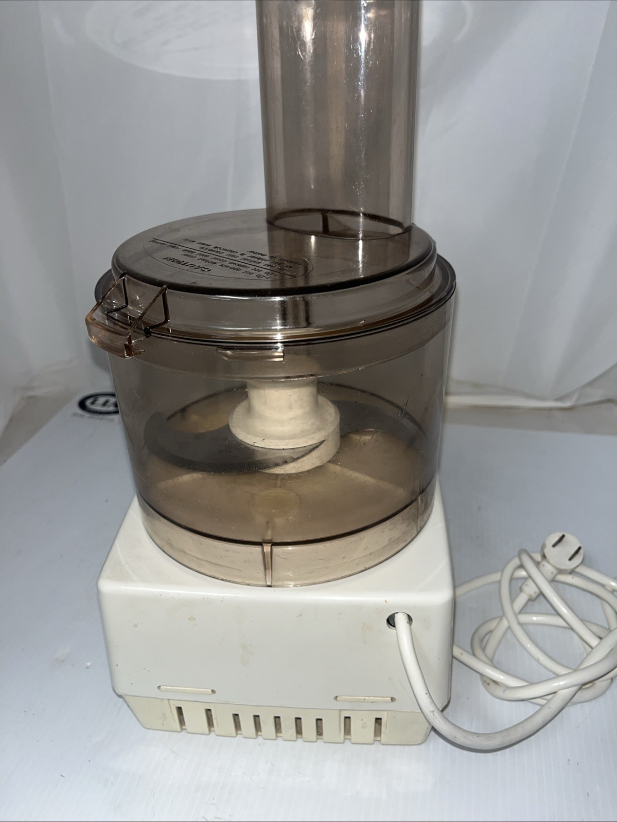 Vintage Cuisinart Food Processor Robo Coupe CFP-9 White Tested NO PUSHER