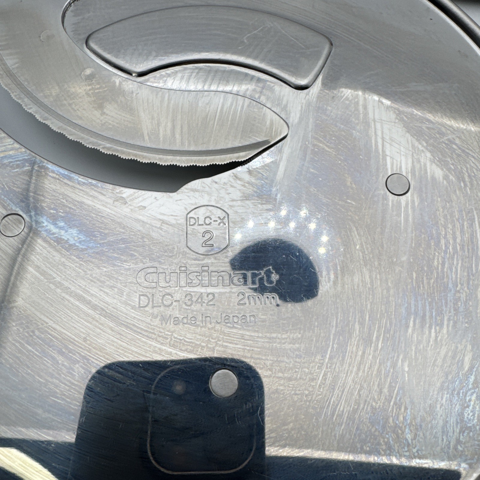 4 Cuisinart DLC-X Plus Discs DLC-337, DLC-342 2mm, DLC-344 4mm, DLC-346 6mm
