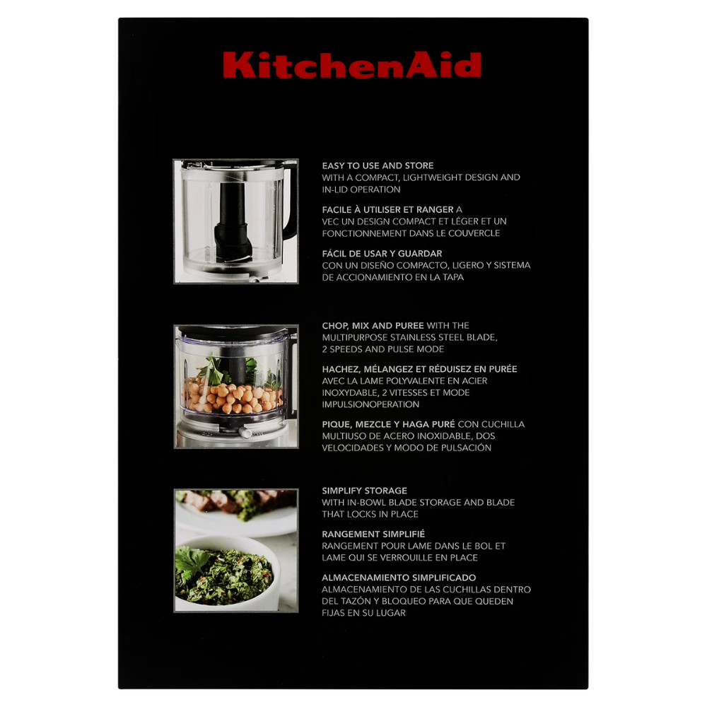 KitchenAid 3.5 Cup Food Chopper KFC3510, Mini Food Processor, Electric Blender
