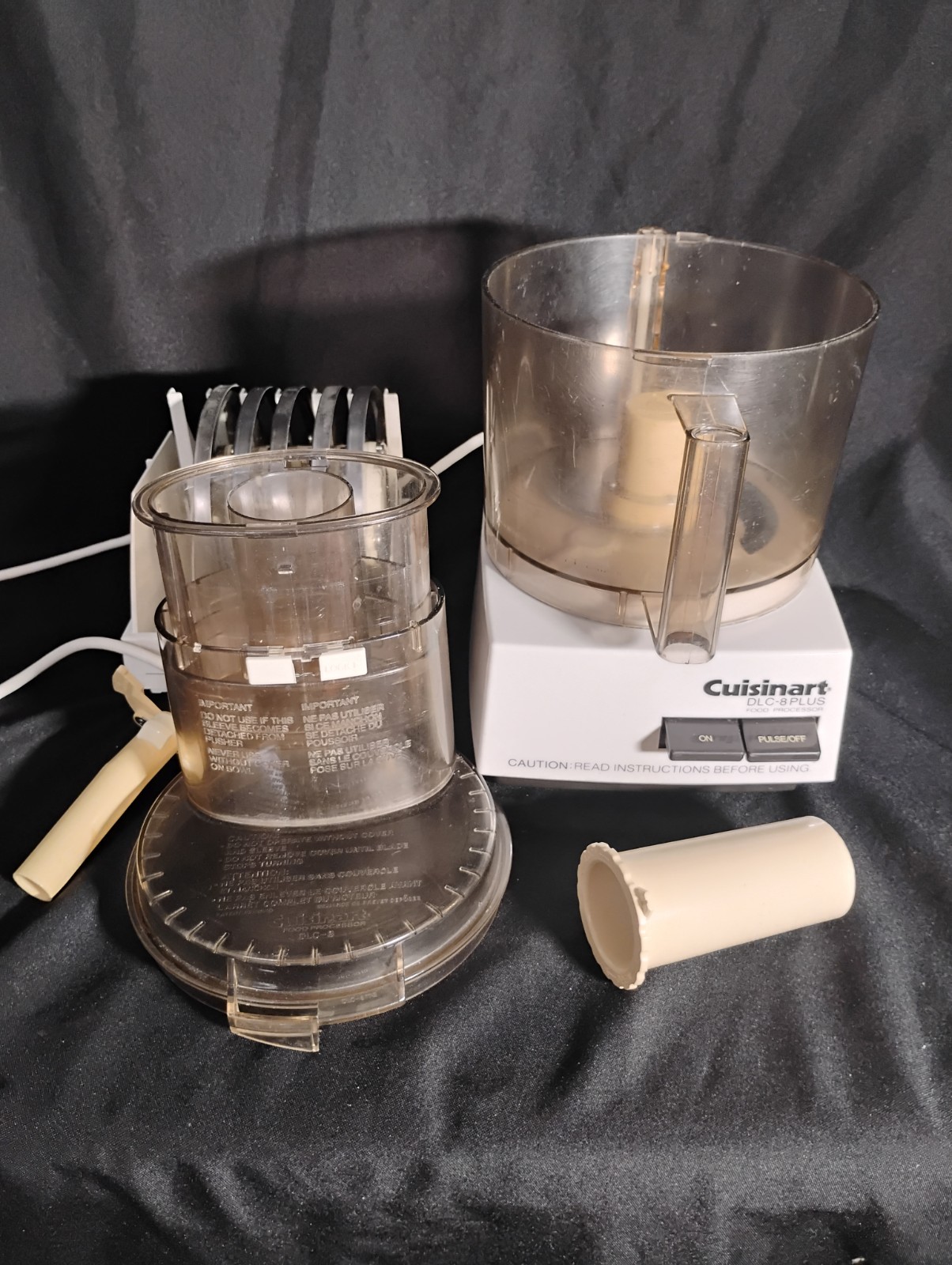 Cuisinart DLC-8 PLUS Food Processor w/ Discs 1984 Rare Vintage