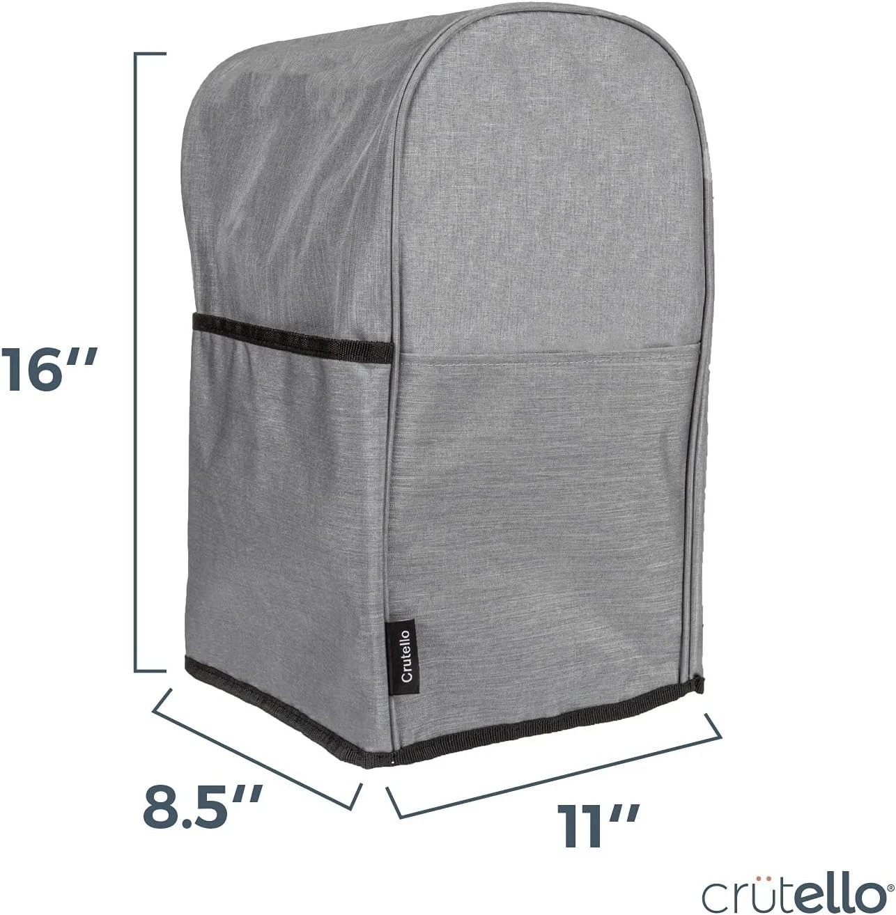 Food Processor Cover with Storage Pockets for Medium 7-10 Cup Size, Fits Vari…