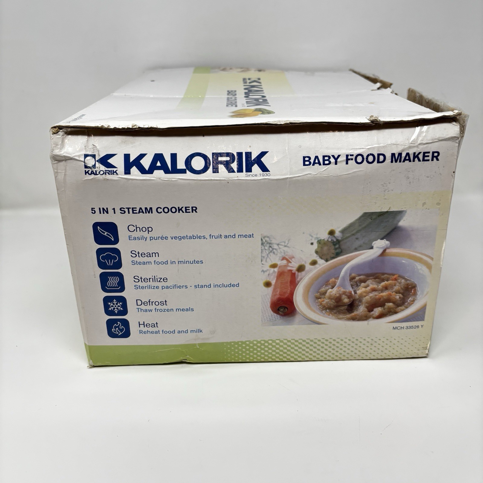 Kalorik Baby Food Maker Chopper Food Processor 2-Cup, 100% Complete *EXCELLENT!
