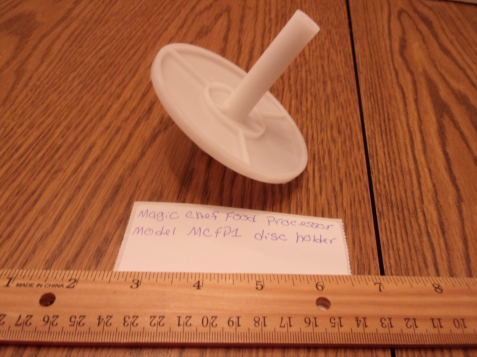 MAGIC CHEF MINI FOOD PROCESSOR MODEL MCFP1 WHITE DISC HOLDER