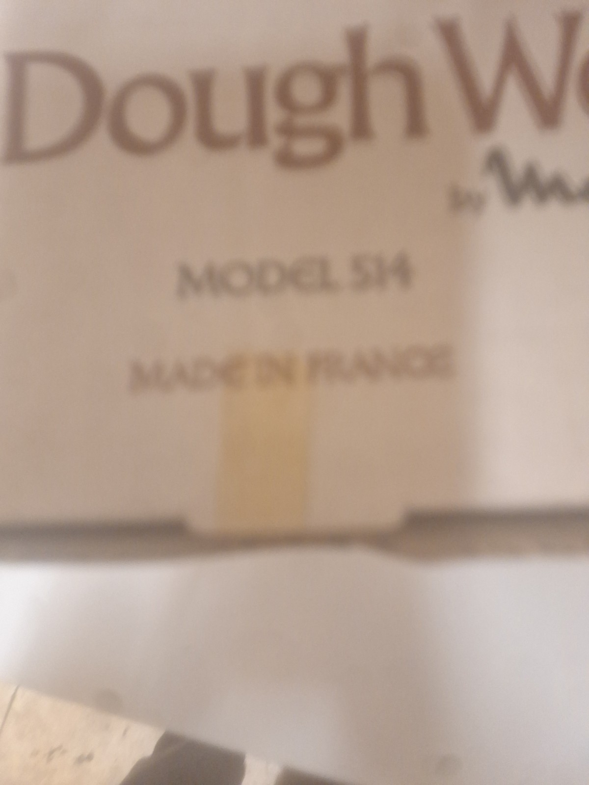 The Dough Works 514 Attachment by Moulinex for Process La Machine Models 390 354