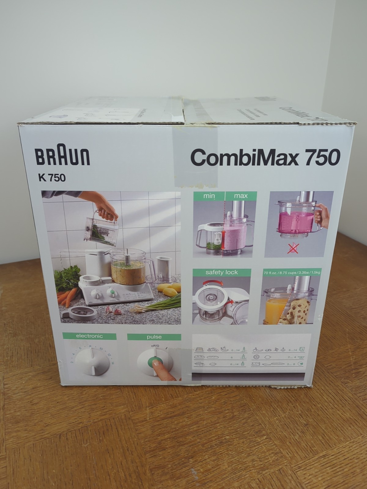 Braun Combimax K750 Food Processor – Complete in Original Box – Excellent