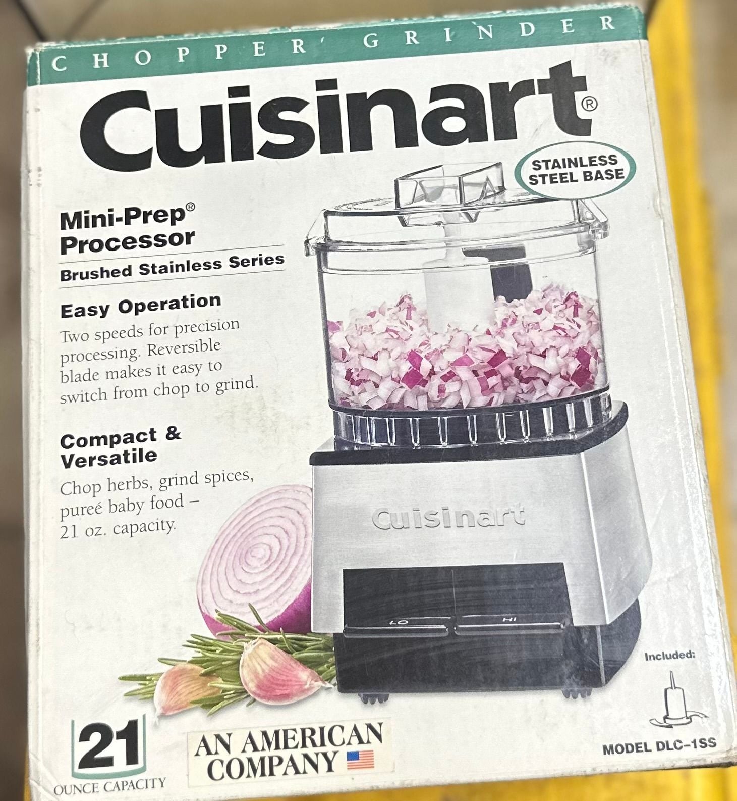 Cuisinart Mini-Prep Processor Brushed Stainless Series 21 oz. Model DLC-1SS