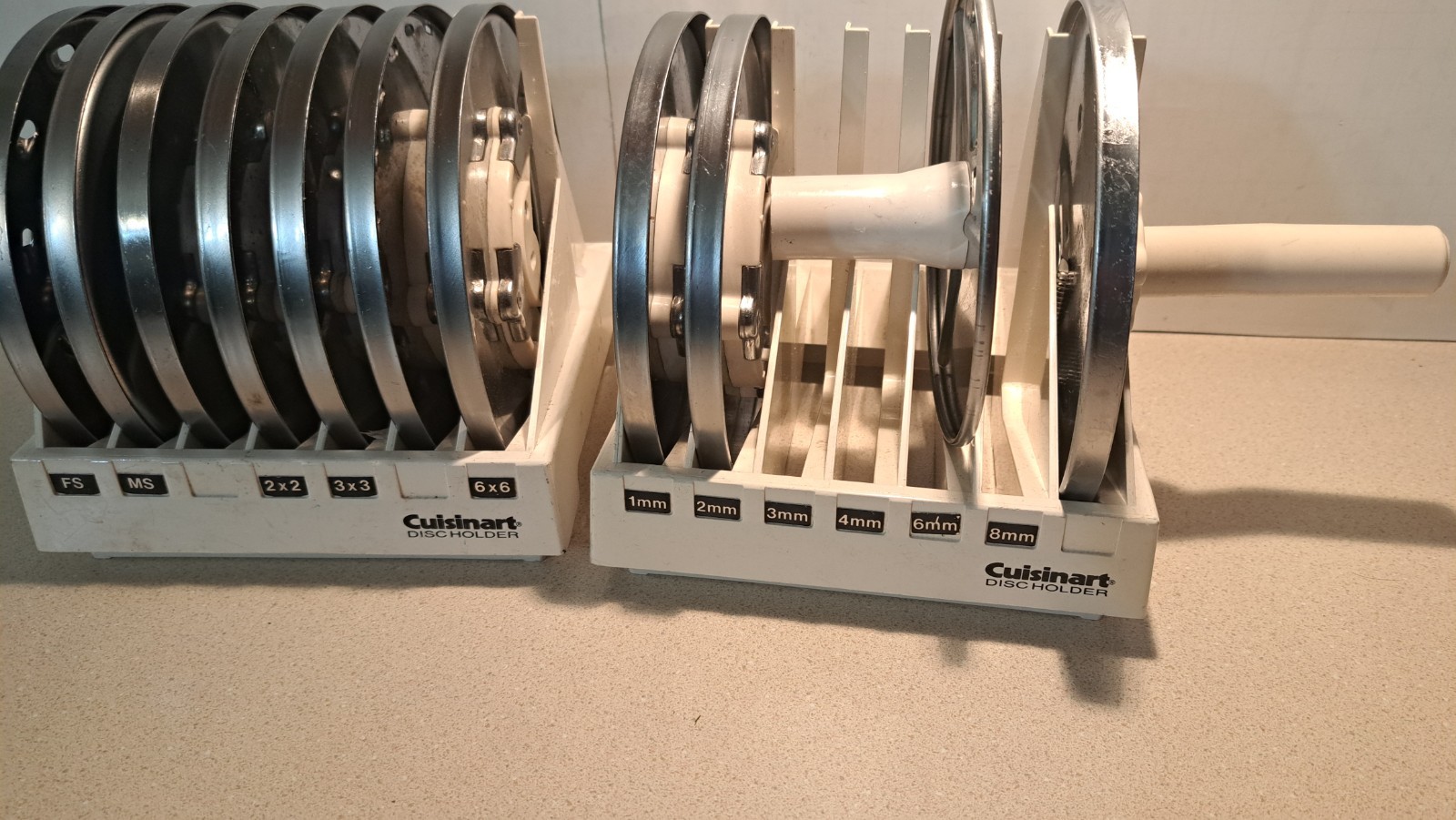 Cuisinart DLC-8 Food Processor Disc Blade Set of 11 Blades w/ Holders