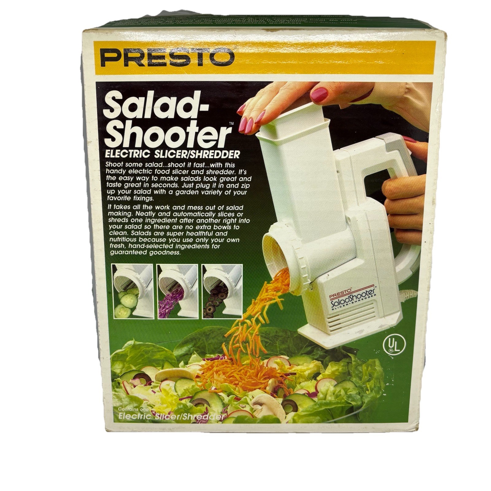 VTG Presto Salad Shooter Electric Slicer Shredder #02910 NIOB Open Box