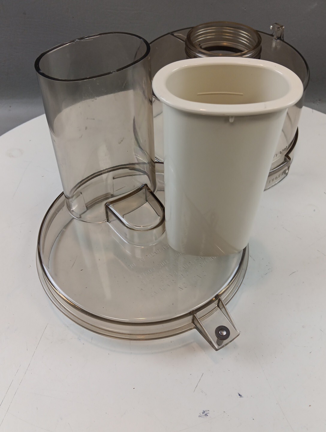 GE Food Processor Replacement Parts – Work Bowl Lid Stem Shaft Nut Plunger 420A