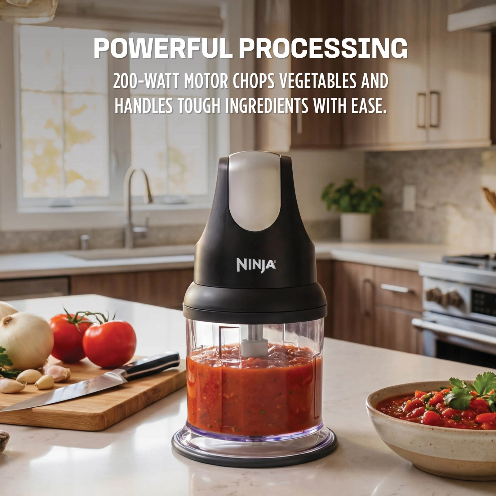 Ninja Express Chop 2-Cup Food Processor, Black NJ100WM