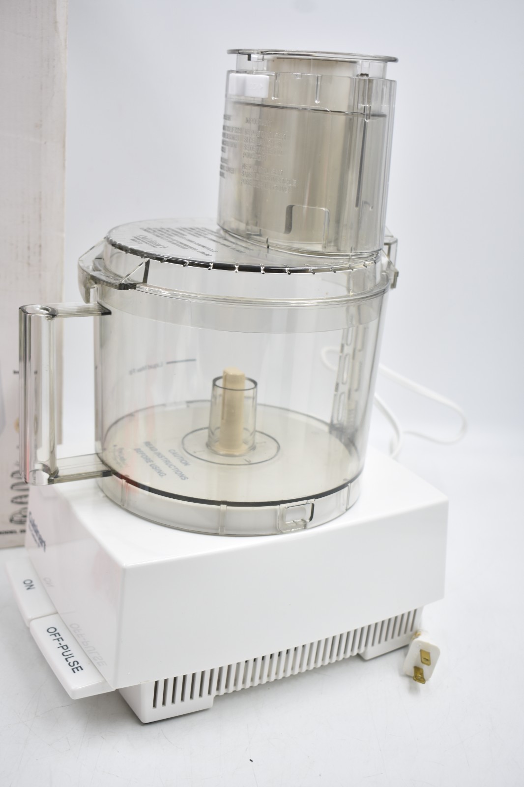 Cuisinart Food Processor Pro Custom 11 & Blades Tested Works DLC-8S White