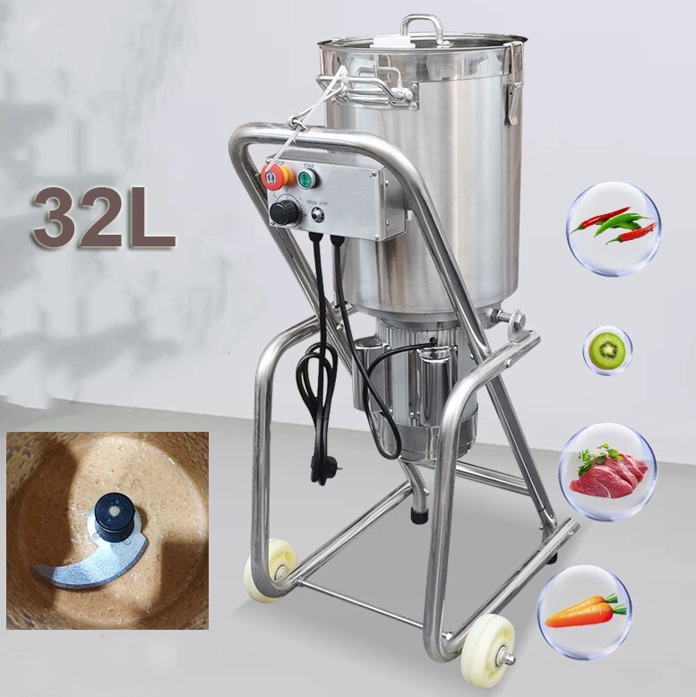 Electric Fruit Vegetable Crusher Shredder Mincer Grain Chooper Meat Masher 32L