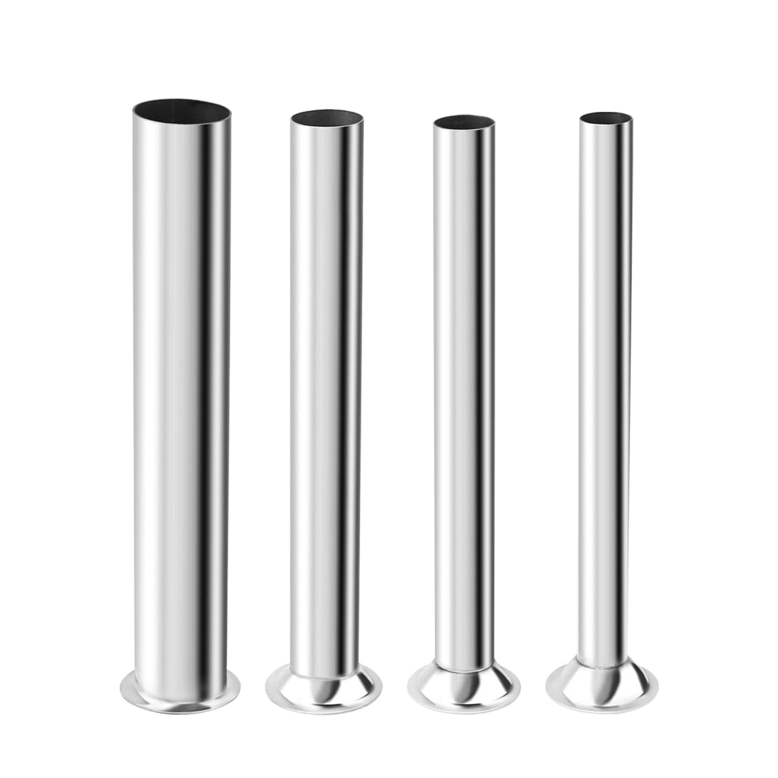 Hoypeyfiy Stainless Steel Sausage Stuffing Tubes 4 Sizes Meat normal, Sliver