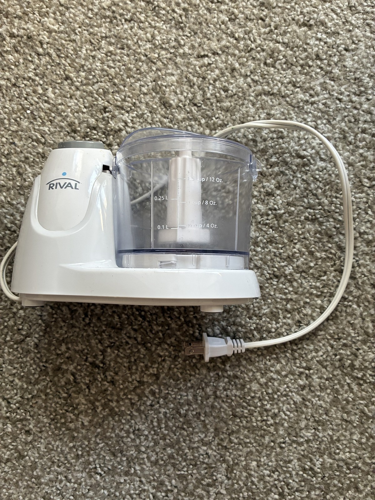 Rival Mini Food Chopper 1.5 Cup Compact Pulse Function Kitchen TESTED Pre-Owned