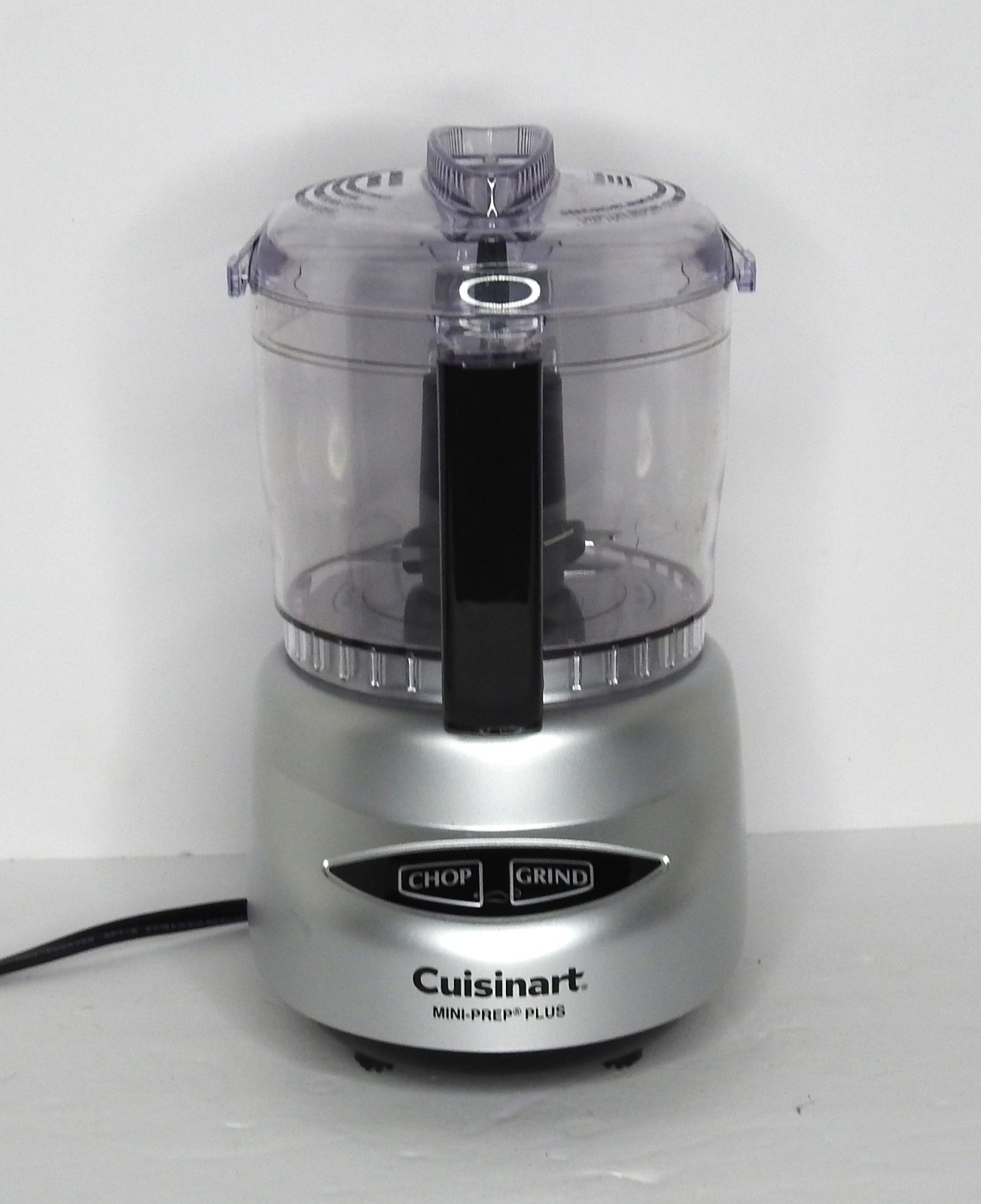 Cuisinart Mini-Prep Plus Mini Food Processor Chop Grind Silver Clear Black
