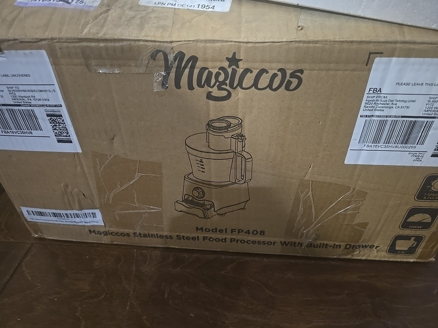 MAGICCOS Model FP408 Stainless Steel Food Processor – Missing Blades